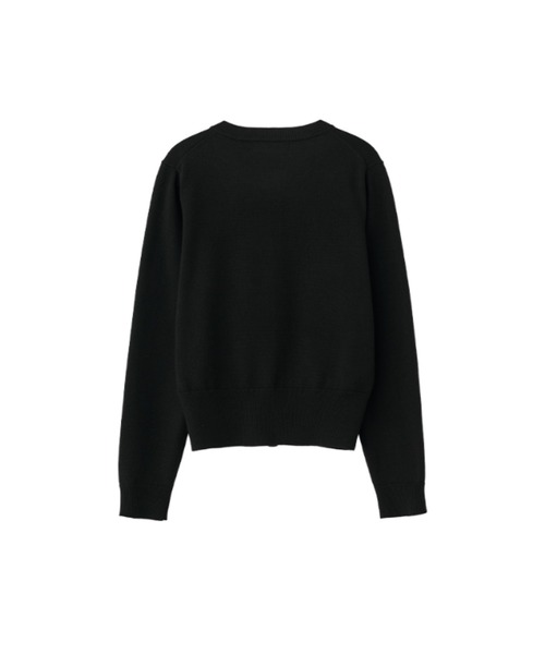 【GENERAL IDEA】ロゴ入りラウンドネック長袖カーディガン / ESSENTIAL CREW NECK CARDIGAN(カーディガン/ボレロ)|GENERAL IDEA(ジェネラルアイデア)