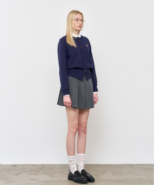 【GENERAL IDEA】ロゴ入りラウンドネック長袖カーディガン / ESSENTIAL CREW NECK CARDIGAN(カーディガン/ボレロ)|GENERAL IDEA(ジェネラルアイデア)