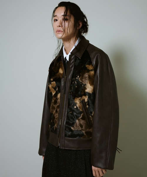 リアルファー★ハラコサボテン★革タグ リアルファーポシェット レディース 女性 秋 冬 毛皮 たぬき ラクーン