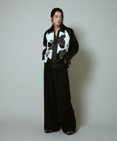 Camphor wood（カンファーウッド）の「faux haircalf leather jacket / フェイクハラコレザージャケット（その他アウター・メンズ・ブラウン系/ブラック系・MEDIUM/LARGE）」の21枚目の写真