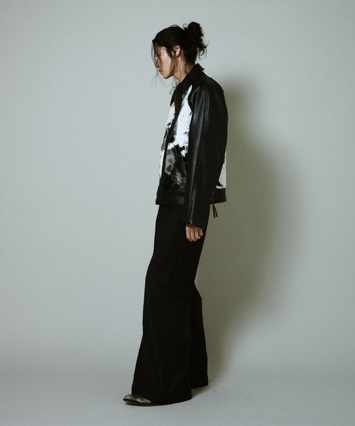 Camphor wood（カンファーウッド）の「faux haircalf leather jacket / フェイクハラコレザージャケット（その他アウター・メンズ・ブラウン系/ブラック系・MEDIUM/LARGE）」の22枚目の写真