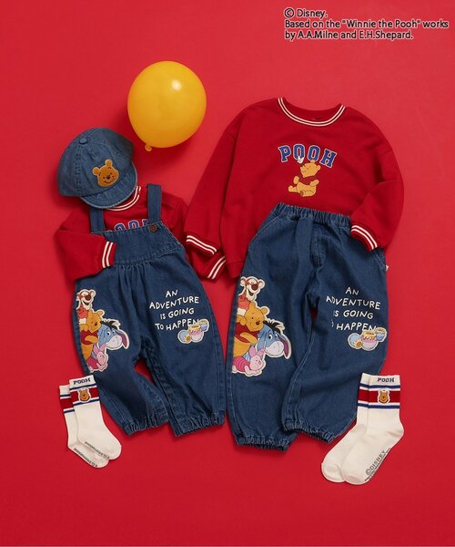 Disney（ディズニー）の「【WEB限定/リンク】ディズニーキャラクター くまのプーさん/パンツ（その他パンツ・キッズ・インディゴブルー/ベージュ・120/110/100/90）」の10枚目の写真