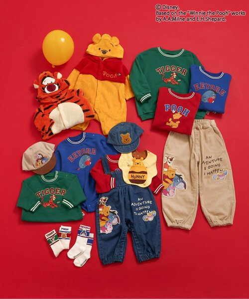 Disney（ディズニー）の「【WEB限定/リンク】ディズニーキャラクター くまのプーさん/パンツ（その他パンツ・キッズ・インディゴブルー/ベージュ・120/110/100/90）」の12枚目の写真