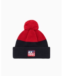 ARMANI EXCHANGE（アルマーニエクスチェンジ）の「【A|X アルマーニ エクスチェンジ】<オンライン限定>AXロゴ ポンポン ニットキャップ（ニットキャップ/ビーニー）」