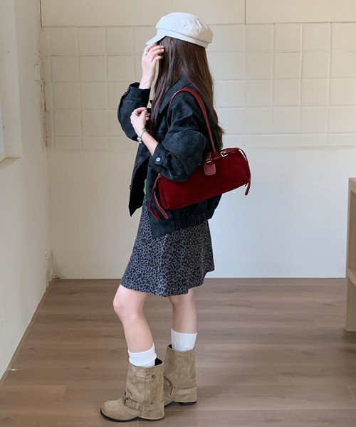 HOOK(フック)の「HOOK for girls ベルトデザイン レザールックバッグ 細長シルエット トレンドショルダー(ハンドバッグ・レディース・チョコ/ブラック/ワインレッド/ブラウン・FREE)」の10枚目の写真