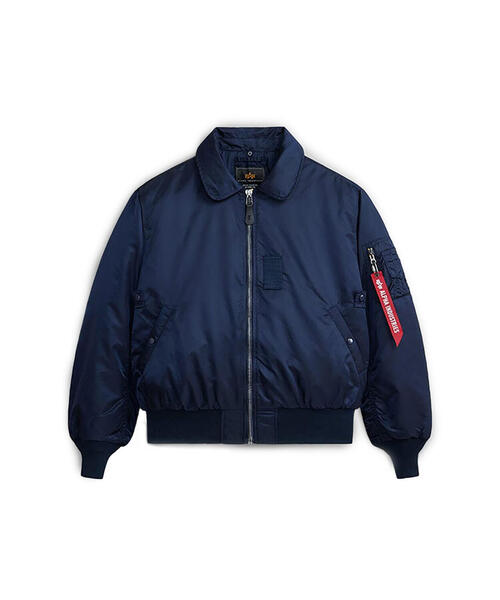 Alpha Industries（アルファインダストリーズ）の「Alpha Industries/アルファインダストリーズ/ALPHA B-15 FLIGHT JACKET/B-15 フライトジャケット（ミリタリージャケット・メンズ・ネイビー/その他10/ブラック・L/M/S/2XL/XL）」の17枚目の写真