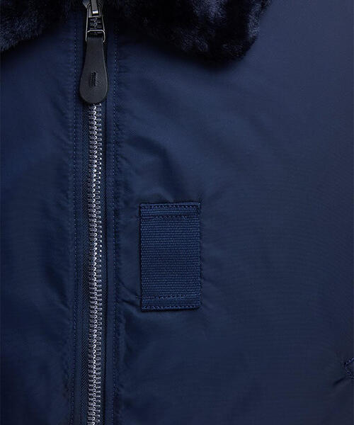 Alpha Industries（アルファインダストリーズ）の「Alpha Industries/アルファインダストリーズ/ALPHA B-15 FLIGHT JACKET/B-15 フライトジャケット（ミリタリージャケット・メンズ・ネイビー/その他10/ブラック・L/M/S/2XL/XL）」の18枚目の写真