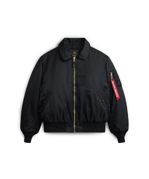 Alpha Industries（アルファインダストリーズ）の「Alpha Industries/アルファインダストリーズ/ALPHA B-15 FLIGHT JACKET/B-15 フライトジャケット（ミリタリージャケット・メンズ・ネイビー/その他10/ブラック・L/M/S/2XL/XL）」の4枚目の写真