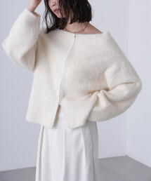 FREE'S MART | ◆〈ＭＦＭ〉前後２ＷＡＹオフショルシャギージップカーデ(ニット/セーター)