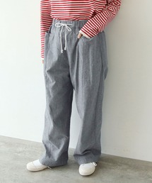 PAR ICI | 先染めコットンネップ easyパンツ(セットアップ対応)(その他パンツ)