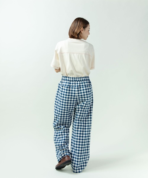 PAR ICI（パーリッシィ）の「先染めコットンネップ easyパンツ(セットアップ対応)（その他パンツ・レディース・ブルー系その他/ネイビー/ブラック系その他・FREE）」の6枚目の写真