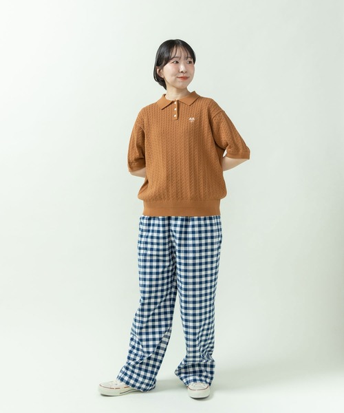 PAR ICI（パーリッシィ）の「先染めコットンネップ easyパンツ(セットアップ対応)（その他パンツ・レディース・ブルー系その他/ネイビー/ブラック系その他・FREE）」の11枚目の写真