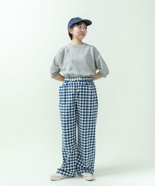 PAR ICI（パーリッシィ）の「先染めコットンネップ easyパンツ(セットアップ対応)（その他パンツ・レディース・ブルー系その他/ネイビー/ブラック系その他・FREE）」の8枚目の写真