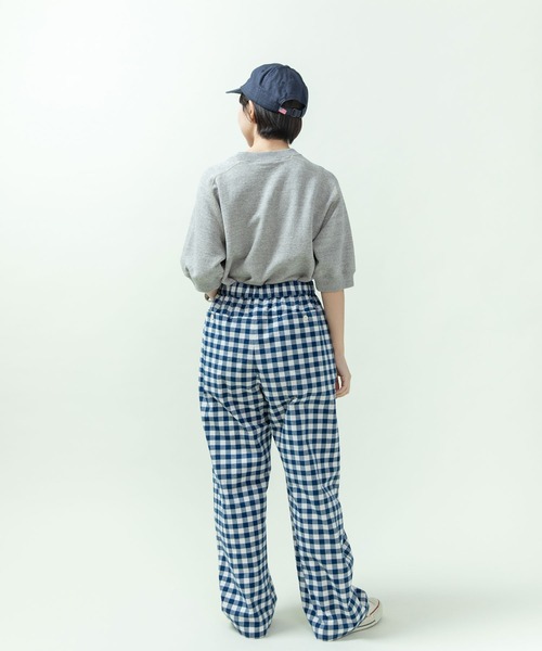 PAR ICI（パーリッシィ）の「先染めコットンネップ easyパンツ(セットアップ対応)（その他パンツ・レディース・ブルー系その他/ネイビー/ブラック系その他・FREE）」の10枚目の写真