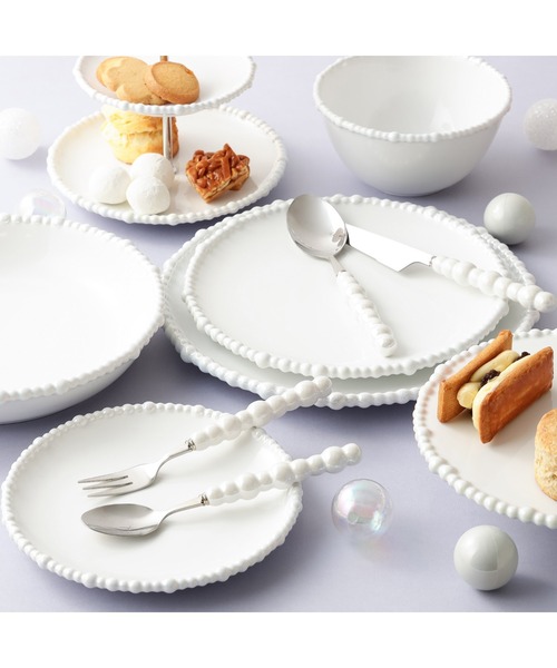 パール ケーキスタンド 3段 ホワイト（食器）｜Francfranc（フラン