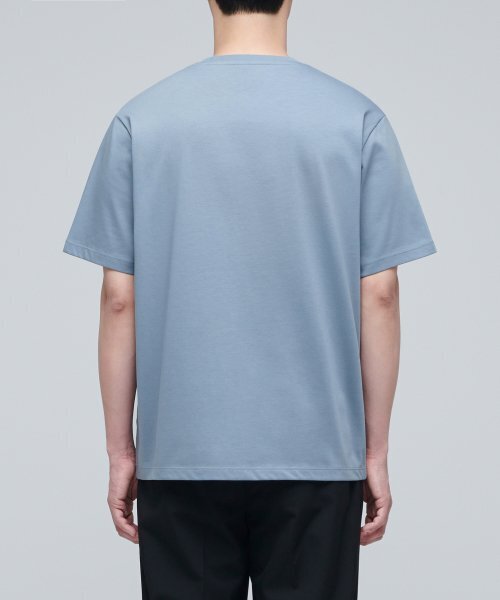 MUSINSA STANDARD（ムシンサスタンダード）の「スーピマベーシッククルーネックTシャツ[クラウディブルー]（Tシャツ/カットソー・メンズ・その他・SMALL）」の3枚目の写真