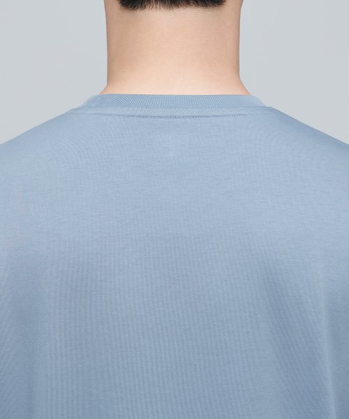 MUSINSA STANDARD（ムシンサスタンダード）の「スーピマベーシッククルーネックTシャツ[クラウディブルー]（Tシャツ/カットソー・メンズ・その他・SMALL）」の5枚目の写真