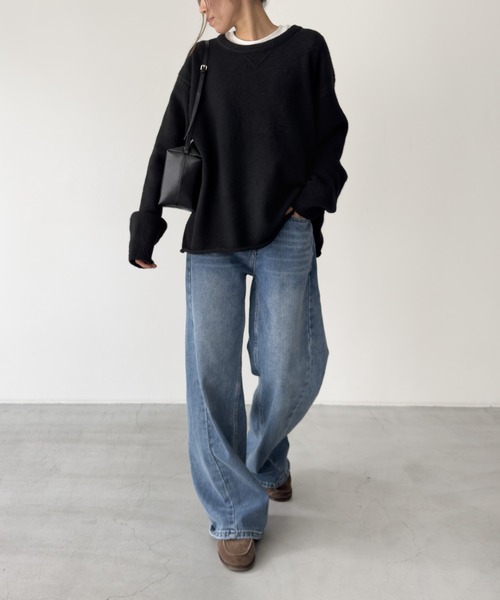 CANAL JEAN（キャナルジーン）の「El mar　ウール混ショートパンツSETUP（セットアップ・レディース・ブラック/グレー/ライトグレー・ONE SIZE）」の12枚目の写真