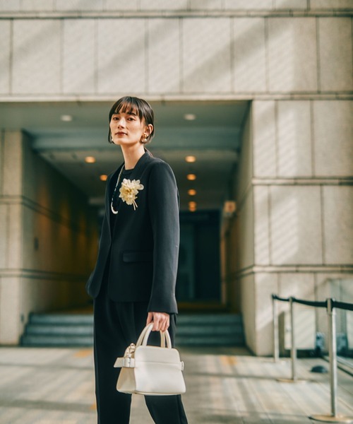 入卒式／セレモニー】Wクロスノーカラージャケット 598358（ノーカラー