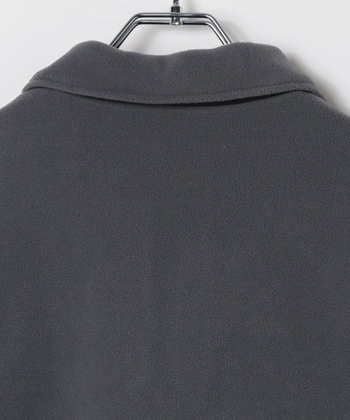 LEPSIM（レプシィム）の「フリースドッキングワンピース　613853（ワンピース・レディース・チャコールグレー/アイボリー・FREE）」の9枚目の写真