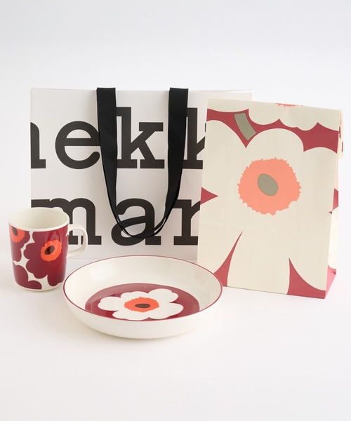 セール】【Gift set 】Unikko / mug ＆ plate set（食器）｜marimekko