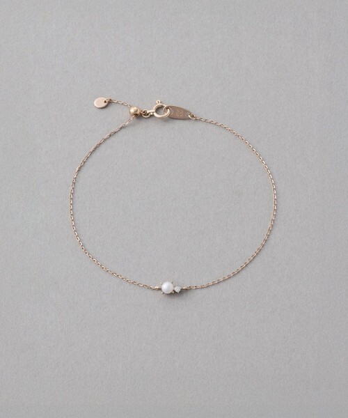 レイヤード] K10MPG ダイヤモンド/パール ブレスレット（ブレスレット