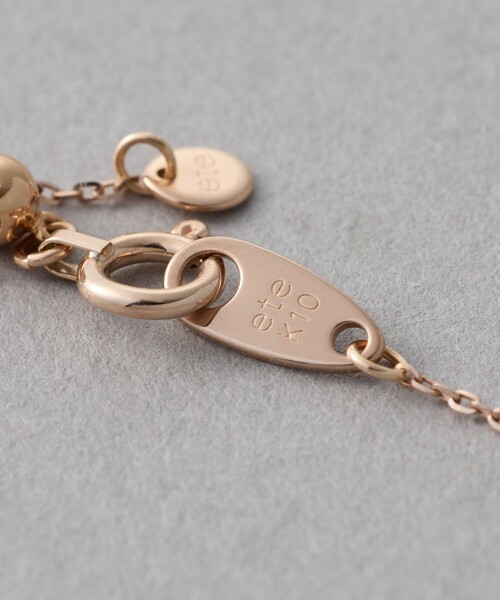 ete K10MPG パール ブレスレット K10MPG パール ステーション ブレスレット（750476） ｜ women