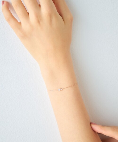 ete K10MPG パール ブレスレット K10MPG パール ステーション ブレスレット（750476） ｜ women