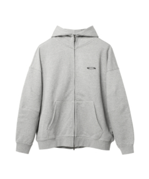 500g]Heavy Weight Logo Hood Zip-up - Melange Grey（パーカー