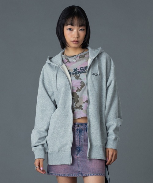 CURSIVE LOGO DENIM MINI SKIRT（デニムスカート）｜X-girl（エックス