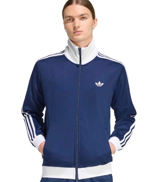 adidas（アディダス）の「adidas CLASSIC TRACK TOP / アディダス クラシック トラック トップ（ジャージ・メンズ・ネイビー・S/XXL/XL/L/M）」の2枚目の写真