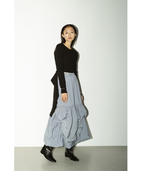 STYLEMIXER(スタイルミキサー)の「ヘムタックバルーンスカート(スカート・レディース・ホワイト/ブラック/ブルー・SMALL/MEDIUM)」の14枚目の写真