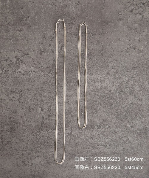 SALON adam et rope'（サロン アダム エ ロペ）の「【NativeSilverStreams】リキッドシルバーネックレス 5st 60cm（ネックレス・レディース・シルバー・FREE）」の3枚目の写真