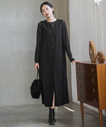 Droite lautreamont（ドロワットロートレアモン）の「裏起毛サキソニーワンピース≪手洗い可能≫（ワンピース・レディース）」