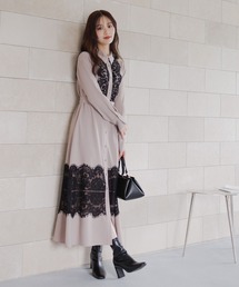 Andemiu | スソレースキリカエワンピース625316(ワンピース)