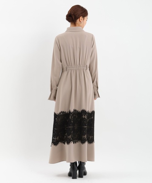 Andemiu（アンデミュウ）の「スソレースキリカエワンピース625316（ワンピース・レディース・ベージュ/ネイビー/ブルー・FREE）」の20枚目の写真