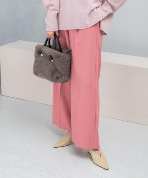 URBAN RESEARCH ROSSO WOMEN(アーバンリサーチ ロッソ)の「イージーケアタックイージーパンツ(その他パンツ・レディース・ブラック/ライトピンク/ホワイト・38/36)」の3枚目の写真