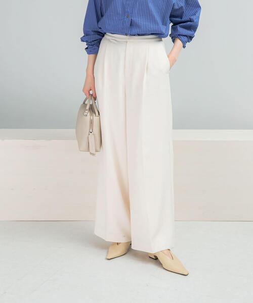 URBAN RESEARCH ROSSO WOMEN(アーバンリサーチ ロッソ)の「イージーケアタックイージーパンツ(その他パンツ・レディース・ブラック/ライトピンク/ホワイト・38/36)」の4枚目の写真