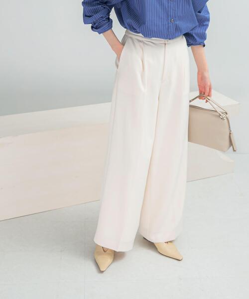 URBAN RESEARCH ROSSO WOMEN(アーバンリサーチ ロッソ)の「イージーケアタックイージーパンツ(その他パンツ・レディース・ブラック/ライトピンク/ホワイト・38/36)」の5枚目の写真