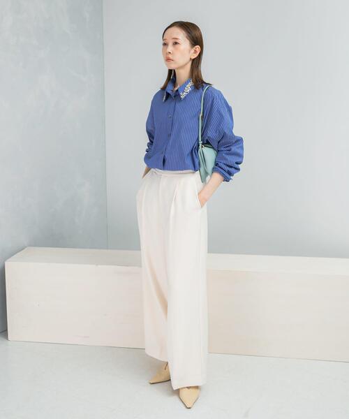 URBAN RESEARCH ROSSO WOMEN(アーバンリサーチ ロッソ)の「イージーケアタックイージーパンツ(その他パンツ・レディース・ブラック/ライトピンク/ホワイト・38/36)」の6枚目の写真