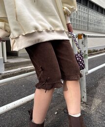 CIAOPANIC | サテンリボンコーデュロイカプリパンツ(その他パンツ)