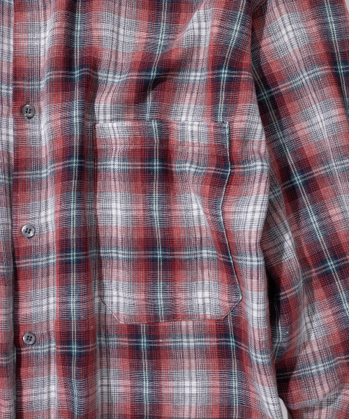 MASSNOUN(マスノウン)の「マルチミックスチェックシャツ MSIST002-RD(シャツ/ブラウス・レディース・その他・MEDIUM/LARGE/X-LARGE)」の5枚目の写真
