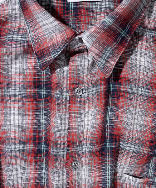 MASSNOUN(マスノウン)の「マルチミックスチェックシャツ MSIST002-RD(シャツ/ブラウス・レディース・その他・MEDIUM/LARGE/X-LARGE)」の6枚目の写真