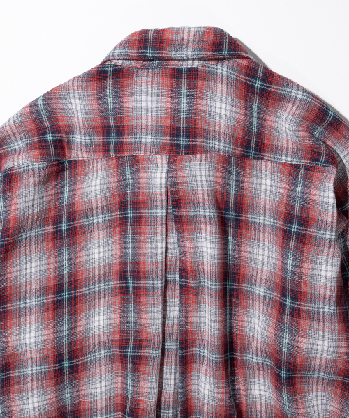 MASSNOUN(マスノウン)の「マルチミックスチェックシャツ MSIST002-RD(シャツ/ブラウス・レディース・その他・MEDIUM/LARGE/X-LARGE)」の8枚目の写真