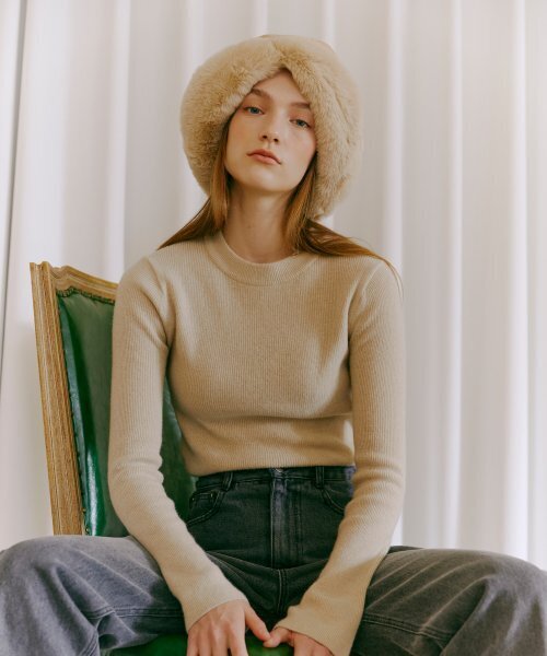 ETMON（エトモン）の「Bell Sleeve Knit Top  Beige（ニット/セーター・レディース・その他・FREE）」の2枚目の写真