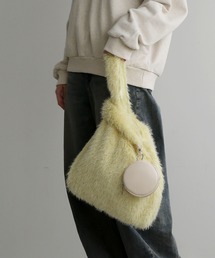 colleca la（コレカラ）の「やわらかファー マルシェトートバッグ［ミニポーチ付き］（トートバッグ・キッズ）」