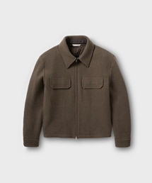 NONBLANK（ノンブランク）の「ヘアリーウールブレンドジャケット_トープ（その他アウター）」