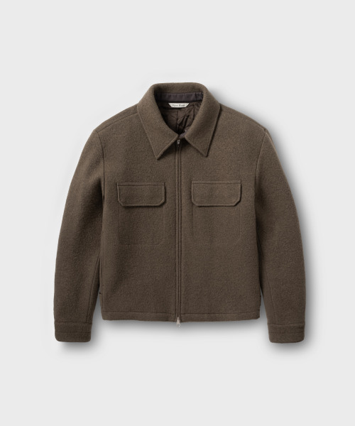 NONBLANK(ノンブランク)の「ヘアリーウールブレンドジャケット_トープ(その他アウター・メンズ・ダークベージュ・LARGE/MEDIUM/X-LARGE)」の1枚目の写真