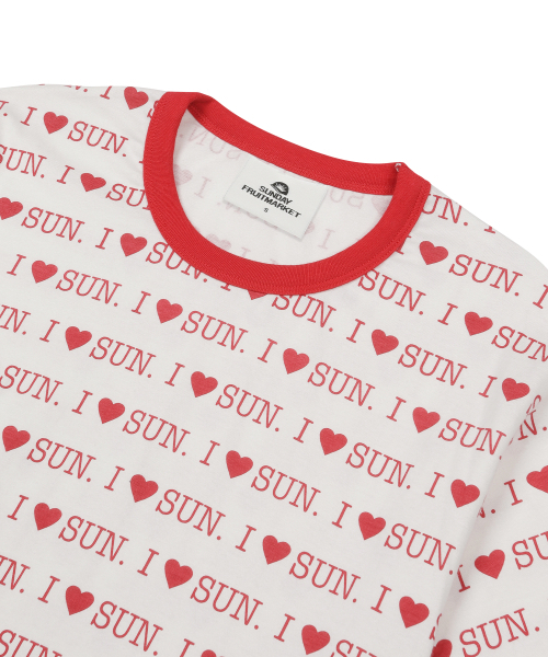SUNDAY FRUIT MARKET（サンデーフルーツマーケット）の「I LOVE SUN TEE IVORY（Tシャツ/カットソー・メンズ・その他・MEDIUM/LARGE）」の3枚目の写真