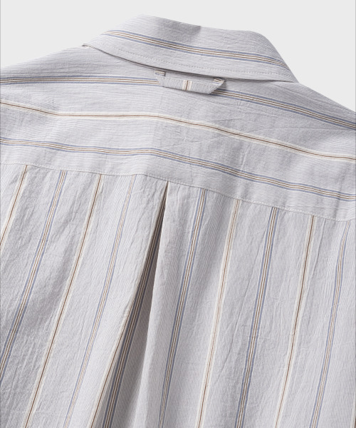 NONBLANK(ノンブランク)の「クラフトウォッシングストライプシャツ_ホワイト(シャツ/ブラウス・メンズ・ホワイト・MEDIUM/LARGE/X-LARGE)」の6枚目の写真